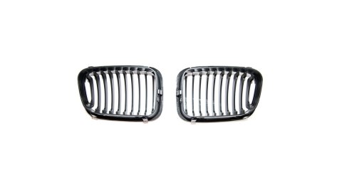 Grill BMW 3 E46 Compact pojedyncze żeberka Matt Black