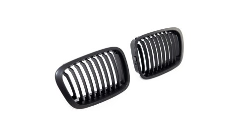 Grill BMW 3 E46 Compact pojedyncze żeberka Matt Black
