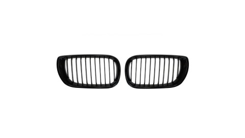 Grill BMW 3 E46 Facelift pojedyncze żeberka Gloss Black