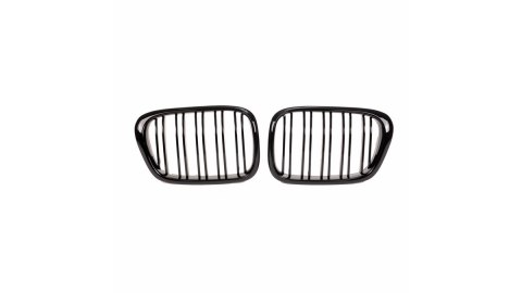 Grill BMW 5 E39 podwójne żeberka Gloss Black