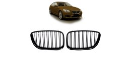Grill BMW 5 F07 podwójne żeberka Matt Black
