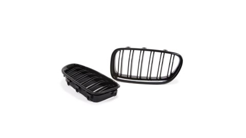 Grill BMW 5 F10 F11 podwójne żeberka Gloss Black
