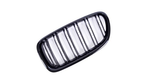 Grill BMW 5 F10 F11 podwójne żeberka Gloss Black