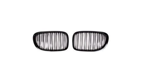 Grill BMW 7 F01 F02 F03 F04 podwójne żeberka Gloss Black