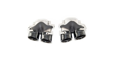 Końcówki tłumika Black MERCEDES E-Class W213 S213 GLC X253 GLC C253 E-Class A238 E-Class C238 Facelift 2020-2023