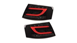 Lampy Audi A6 C6 Tył LED Black-Smoke