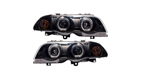 Lampy BMW 3 E46 Przód Black