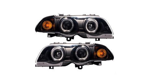 Lampy BMW 3 E46 Przód Black