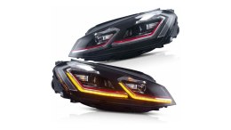 Lampy Volkswagen Golf 7 Przód Red