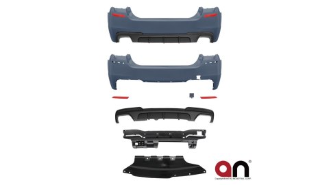 Zderzak BMW 5 F10 Tył z dyfuzorem