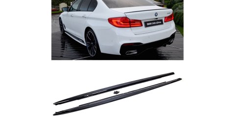Dokładka BMW 5 G30 G31 Progi Gloss Black