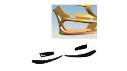 Dokładka Mercedes-Benz CLA C117, X117 Zderzak Przód Gloss Black