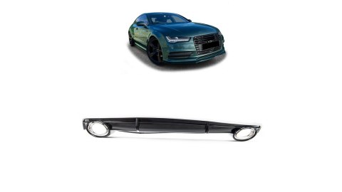 Dyfuzor Audi A7 C7 Facelift Tył