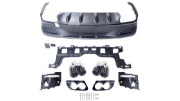 Dyfuzor Mercedes-Benz GLE C167 Tył z końcówkami black