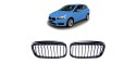 Grill BMW 2 F45 pojedyncze żeberka Matt Black