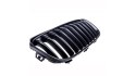 Grill BMW 2 F45 pojedyncze żeberka Matt Black