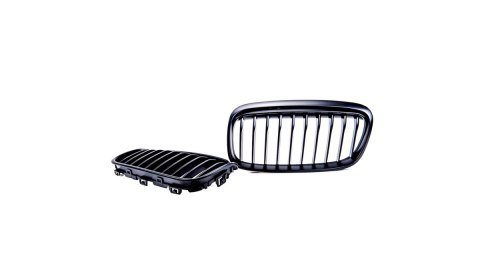 Grill BMW 2 F45 pojedyncze żeberka Matt Black