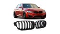 Grill BMW 3 F30 F31 podwójne żeberka Gloss Black