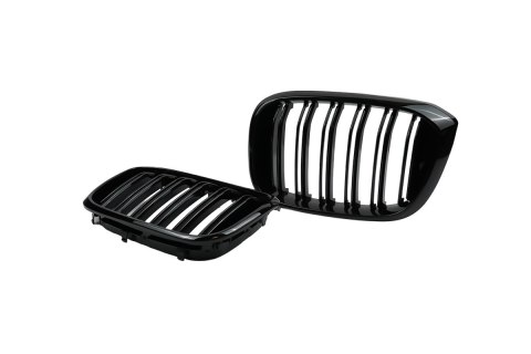 Grill BMW X3 G01 F97 X4 G02 F98 podwójne żeberka Gloss Black