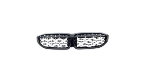 Grill BMW 3 G20 G21 Gloss Black & Chrome
