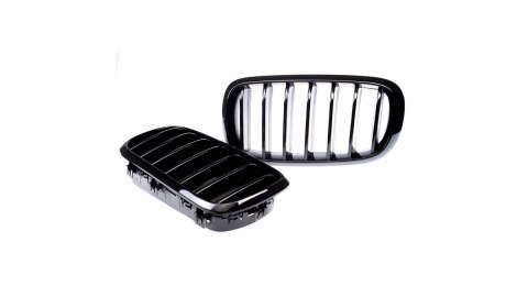 Grill BMW X5 F15 F85 X6 F16 F86 pojedyncze żeberka Gloss Black