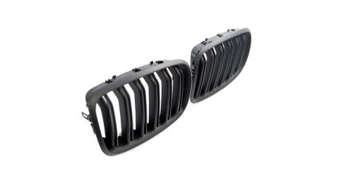 Grill BMW X6 E71 E72 X5 E70 podwójne żeberka Matt Black