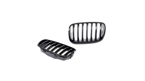 Grill BMW X6 E71 E72 X5 E70 pojedyncze żeberka Gloss Black