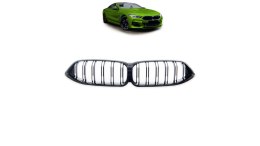 Grill BMW 8 G15 F92 G14 G16 podwójne żeberka Gloss Black