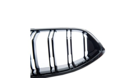 Grill BMW 8 G15 F92 G14 G16 podwójne żeberka Gloss Black