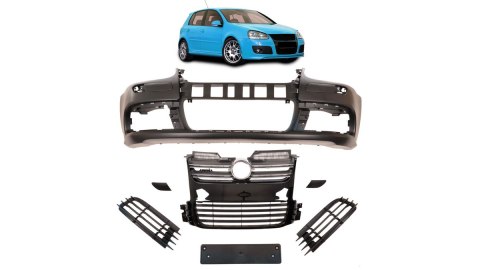 Zderzak Volkswagen Golf V Przód Grill Gloss Black