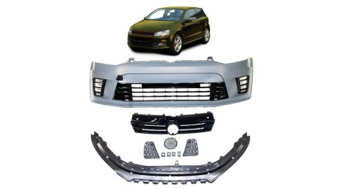 Zderzak Volkswagen POLO V Przód Grill