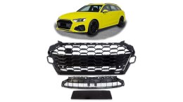 Grill Audi A4 B9 Facelift Gloss Black