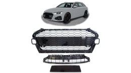 Grill Audi A4 B9 Facelift Gloss Black