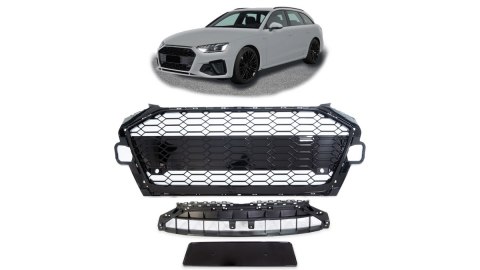 Grill Audi A4 B9 Facelift Gloss Black
