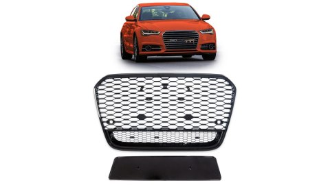 Grill Audi A6 C7 Facelift Gloss Black