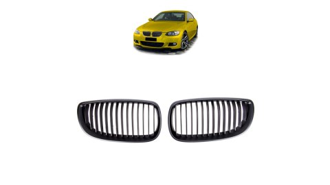 Grill BMW 3 E92 E93 pojedyncze żeberka Matt Black