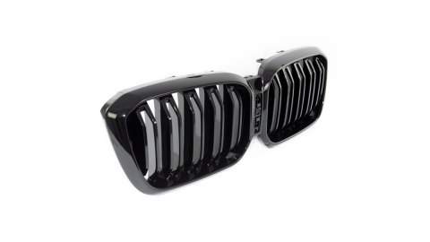 Grill BMW X3 G01 F97 X4 G02 F98 Facelift podwójne żeberka Gloss Black