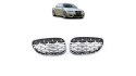 Grill BMW 5 E60 E61 Gloss Black & Chrome