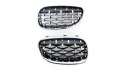 Grill BMW 5 E60 E61 Gloss Black & Chrome