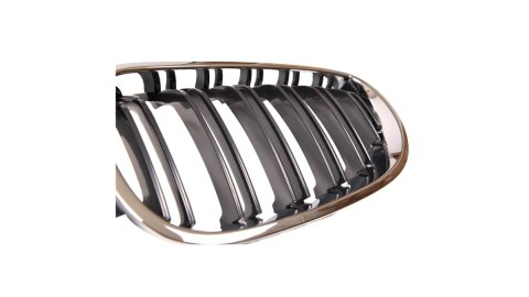 Grill BMW 5 E60 E61 podwójne żeberka Chrome & Black