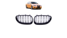 Grill BMW 5 E60 E61 podwójne żeberka Gloss Black