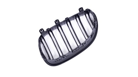 Grill BMW 5 E60 E61 podwójne żeberka Gloss Black