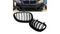 Grill BMW 5 E60 E61 podwójne żeberka Gloss Black