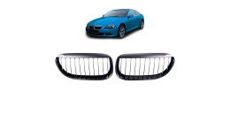 Grill BMW 6 E63 E64 pojedyncze żeberka Matt Black
