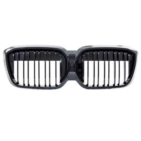 Grill BMW iX3 G08 podwójne żeberka Gloss Black