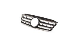 Grill Mercedes-Benz C W203 S203 Gloss Black & Chrome