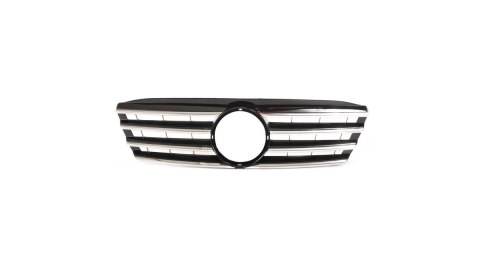 Grill Mercedes-Benz C W203 S203 Gloss Black & Chrome