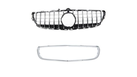 Grill Mercedes-Benz CLS C218 Facelift GT Gloss Black Camera