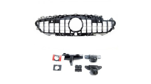 Grill Mercedes-Benz CLS C257 GT Gloss Black Camera