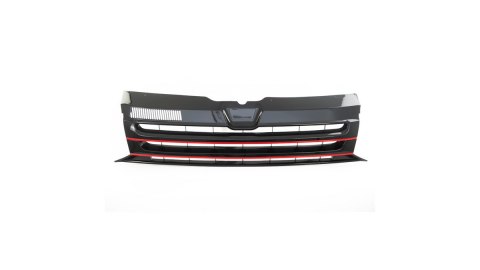 Grill Volkswagen Transporter T5 Red Strip bez znaczka